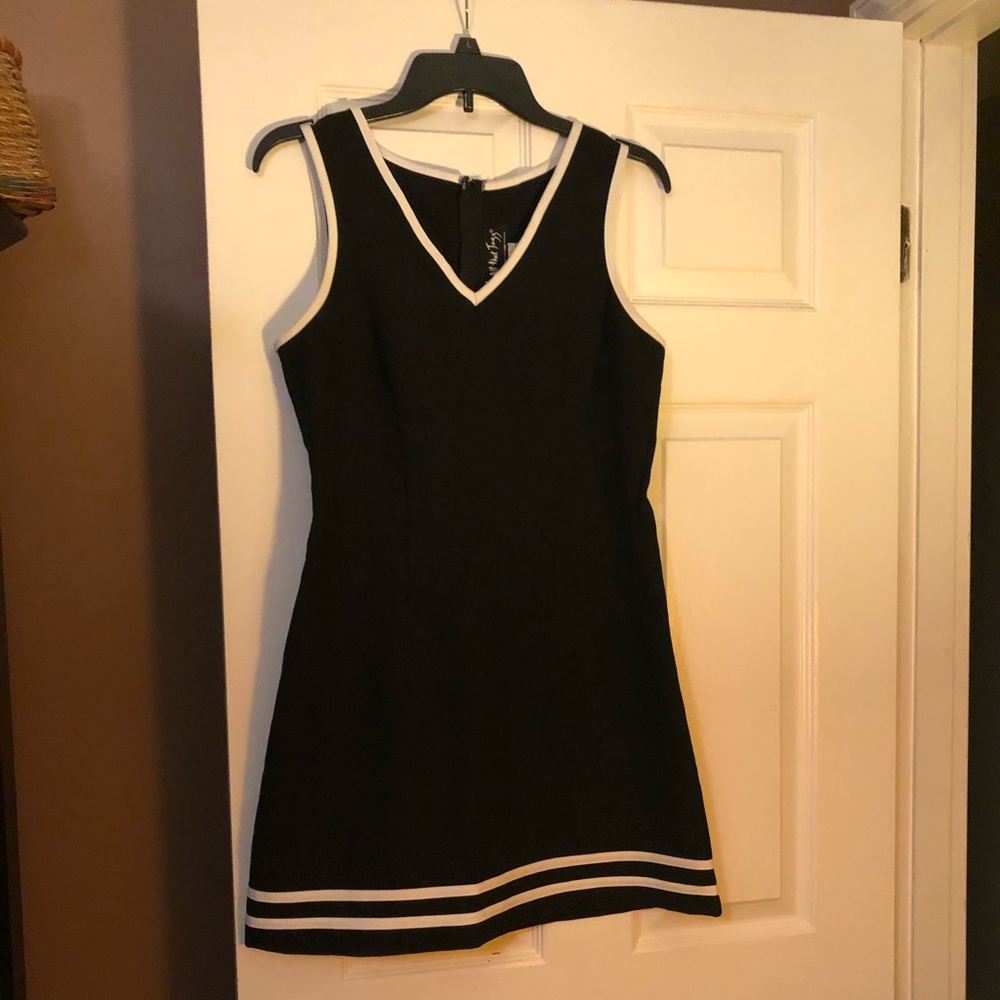 Black, Sleeveless dress